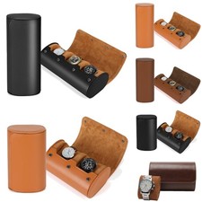 2/3 Slot Watch Box Leather Watch Travel Case Unisex Watch Storage Box Organizer