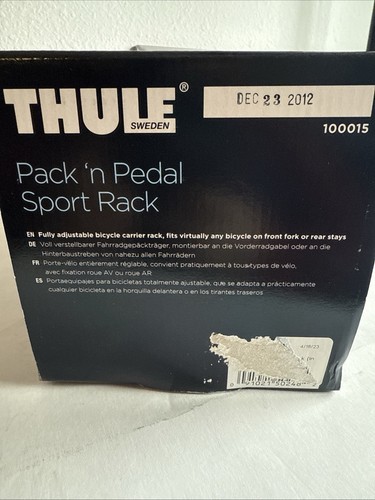 Thule pack pedal sport rack - n,