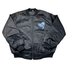 Vintage Native American Bomber Jacket All Over Print Black Mens XL