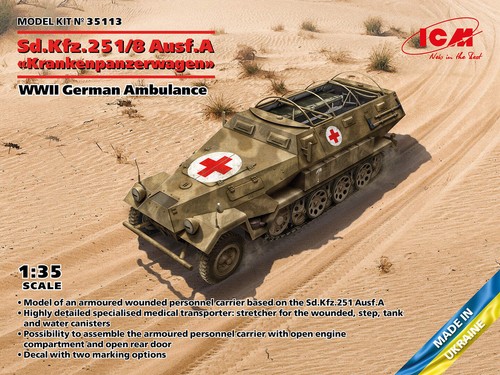 Icm 35113 kfz - 1:35, sd.kfz.251/8