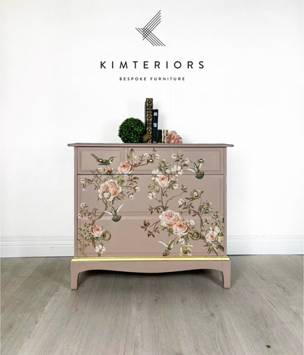 Stag pink blossom tweet chest - stag,