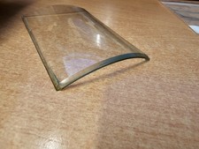 BOW FRONT Antique French Carriage clock BEVELED GLASS PANEL 84.5 mm x  57 mm