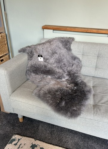 Sheepskin rug silver - , gray