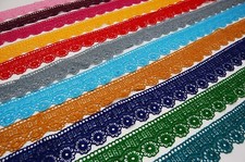 1 Metre Flower Embroidered