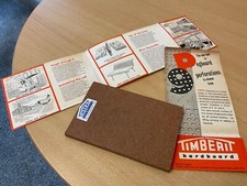 VINTAGE 1960’S TIMBERIT HARDBOARD TRADE SAMPLE  AS SHOWN