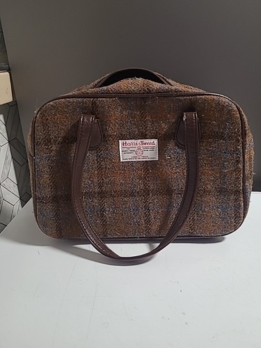 Harris tweed bag - bag, browns
