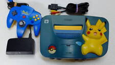 Nintendo 64 PIKACHU Console System Blue & Yellow Tested JAPAN