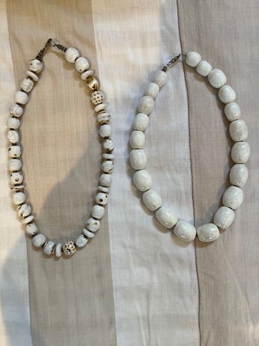 African lustre bead necklaces - bead,