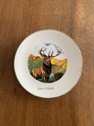 Stag deer commemorative plate - deer,