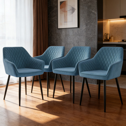 4pcs dining chairs - 2/4pcs,