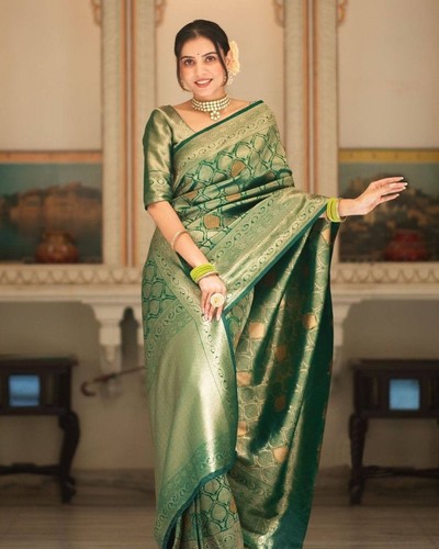 Designer saree banarasi - saree, silk