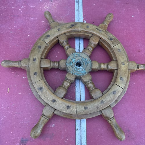 Nautical wooden ship wheel - 18"nautical,