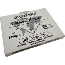 Cassese Masters XL Staples UNI 5mm Soft Wood Box Of 5400