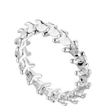 SHAUN LEANE SERPENT TRACE STERLING SILBVER BAND RING RING SIZE P