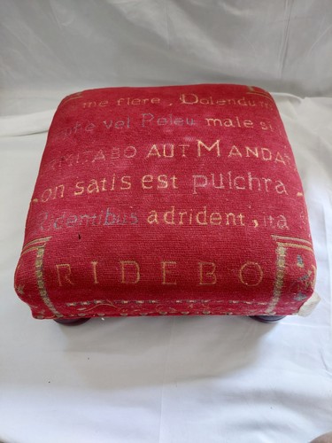 Vintage tapestry footstool - tapestry,