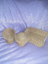 Vintage Doll House Wicker Furniture suitable for Barbie Sindy Steffi Love etc