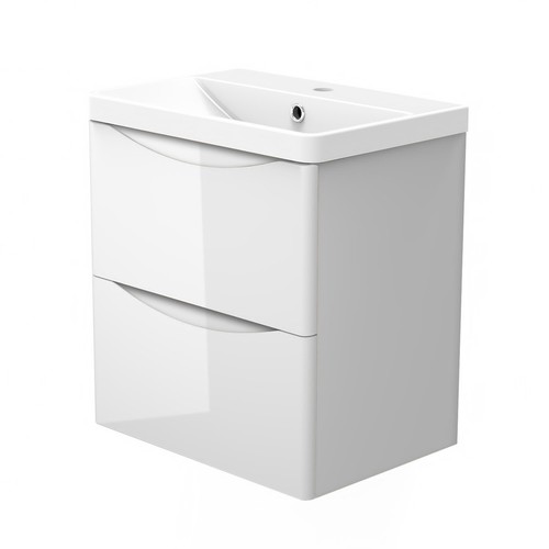 Wall hung bathroom vanity unit - bathroom,