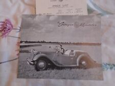 Singer SM Roadster brochure
