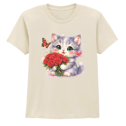 Cute cat kids - cat, t-shirt