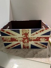 Union Jack Storage Box Crate
