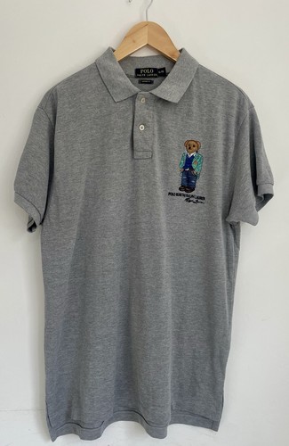 Men grey polo shirt - grey, with