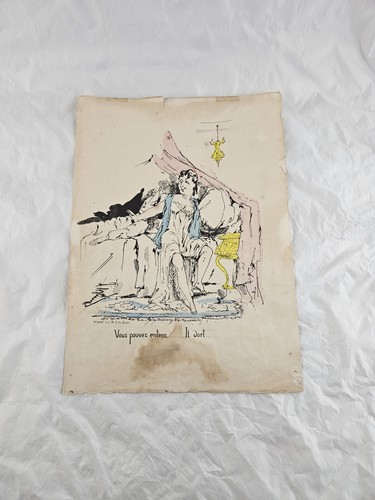 Antique 1859 litho - 1859, print