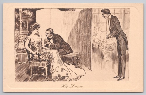 Comic postcard his dance - comic,