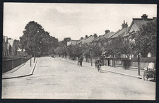 Postcard Winchmore Hill Enfield London houses in Grange Drive posted 1917