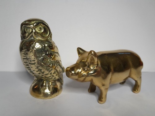 Vintage brass animal - x,