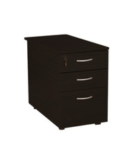 Eclipse Black Desk High Pedestal with Integral central locking (2 keys)