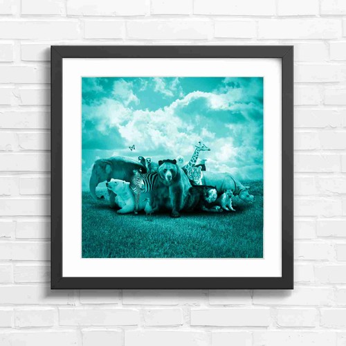 Diverse wildlife animals group - wildlife,