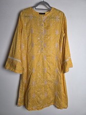 Limelight Designer Yellow Kurta Size Large Pakistani Shirt