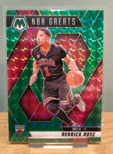 2024-25 Panini Mosaic Derrick Rose #292 Green Mosaic Prizm NBA Greats Bulls