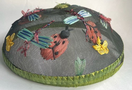 Vintage wire mesh food cover - mesh,