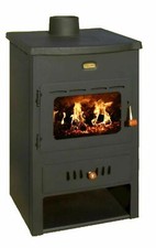 Wood burning stove - burning, cast