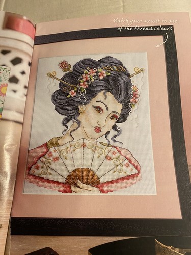 Geisha cross stitch - geisha,