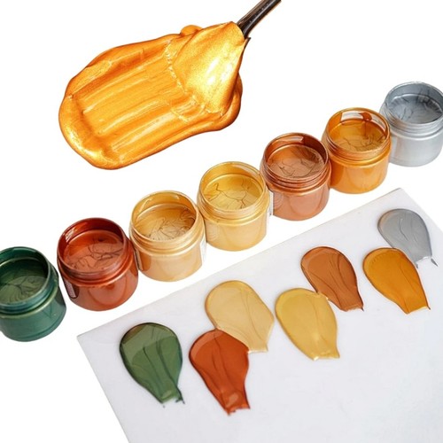 60ml gold metallic acrylic - 60ml,gold,