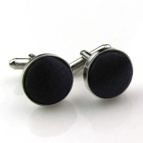 Round black onyx stone silver - stone,