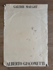 Alberto Giacometti - 1957 Galerie Maeght, Paris, art exhibition poster