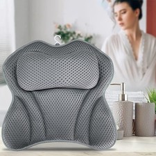 Bath Pillow Luxury Waterproof Home Spa Ani-Slip Comfort Bathtub Headrest Cushion