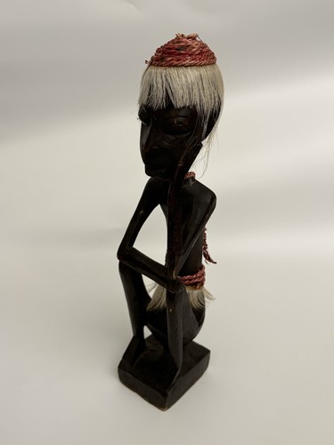 Vintage carved wood tribal - carved,