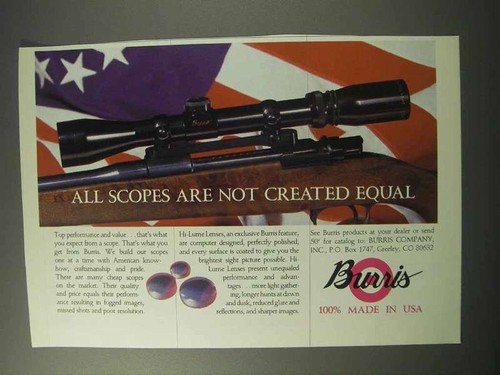 1986 burris scopes are - 1986,