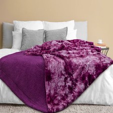 Reversible Faux Fur Blanket