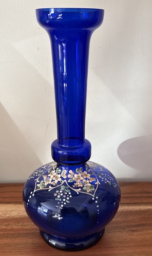 Vintage cobalt blue art glass - cobalt,