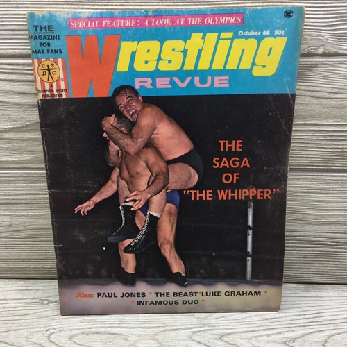 Vtg wrestling revue magazine - vtg,