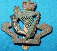 THE 8th KINGS ROYAL IRISH HUSSARS BRITISH MILITARY CAP BADGE Q/C ORIGINAL