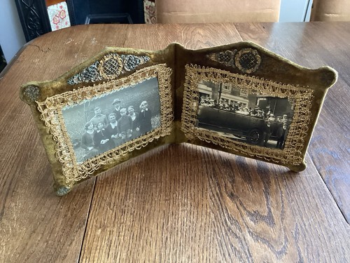 Antique folding picture - folding,