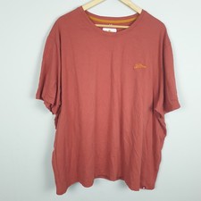Joe Browns T Shirt Mens 3XL Rust Red Cotton Short Sleeve Casual Relaxed Fit