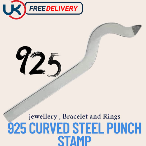 925 curved stamp punch tool - 925,