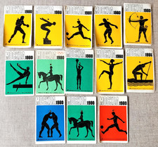 13 RARE pocket calendars Olympics 1980 USSR SOVIET 1980 Calendar for 1976-2000
